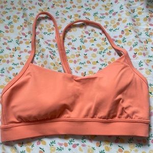 Y Flow Bra, Size 6/small, Sunny Coral